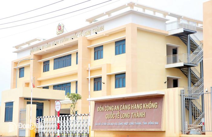 Trụ sở Đồn công an Cảng hàng không quốc tế Long Thành được đầu tư xây dựng tại lô đất CQ4.B (D-03) trong khu vực Sân bay Long Thành. Ảnh: Phạm Tùng