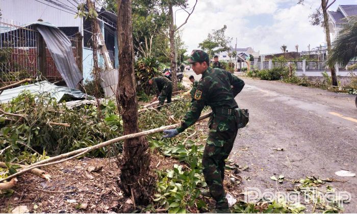 Các bộ, chiến sĩ lực lượng vũ trang tham gia phát triển kinh tế - xã hội, góp phần xây dựng nền quốc phòng toàn dân vững mạnh.