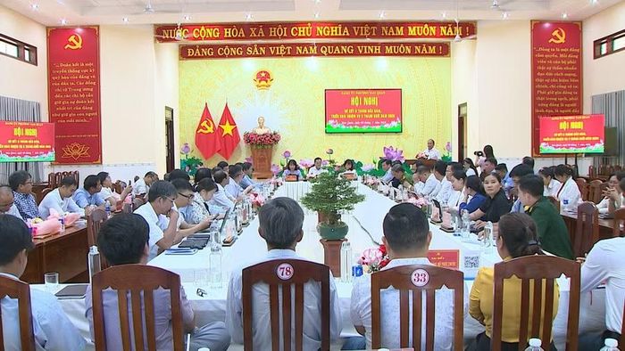 Quang cảnh hội nghị tại phường Tam Quan. Ảnh: Trung Nghĩa