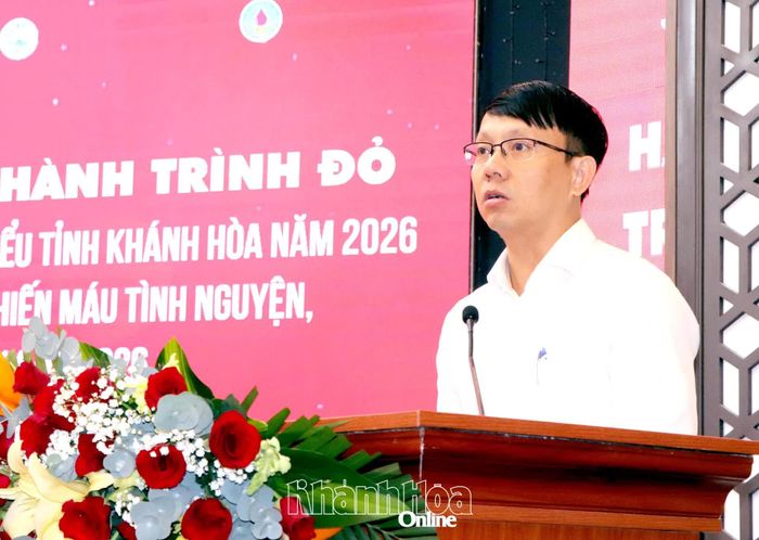 Đồng chí Nguyễn Thanh Hà phát biểu tại lễ phát động.