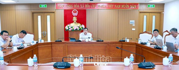 Quang cảnh điểm cầu Khánh Hòa.