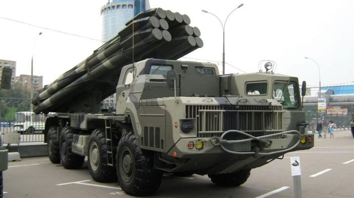 Hệ thống pháo phản lực Tornado-S của Nga. Ảnh: Sputnik