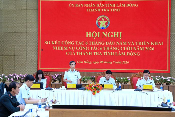 Chánh Thanh tra tỉnh Lâm Đồng Ngô Kiểm tiếp thu ý kiến chỉ đạo của Phó Chủ tịch Thường trực UBND tỉnh Lê Trọng Yên tại hội nghị