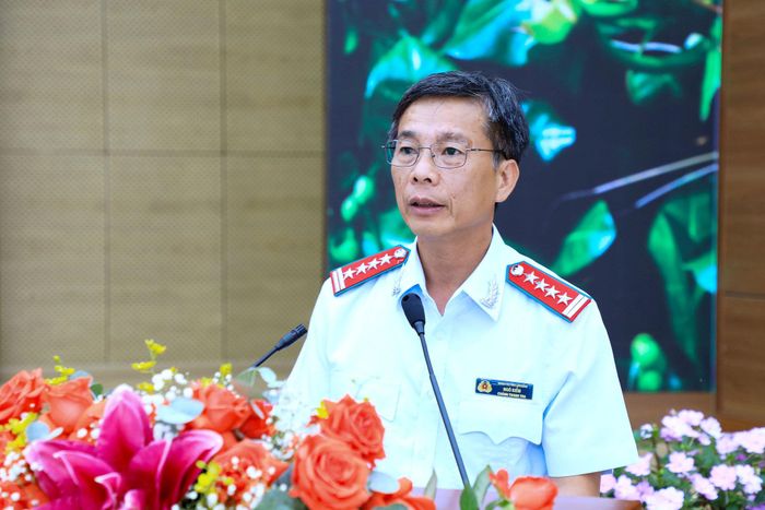 Tỉnh ủy viên, Chánh Thanh tra tỉnh Lâm Đồng Ngô Kiểm phát biểu khai mạc hội nghị