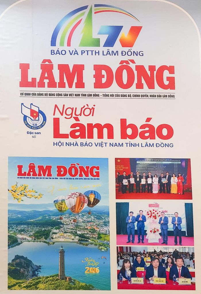 Sản phẩm của Hội Nhà báo tỉnh Lâm Đồng trưng bày tại Hội Báo toàn quốc