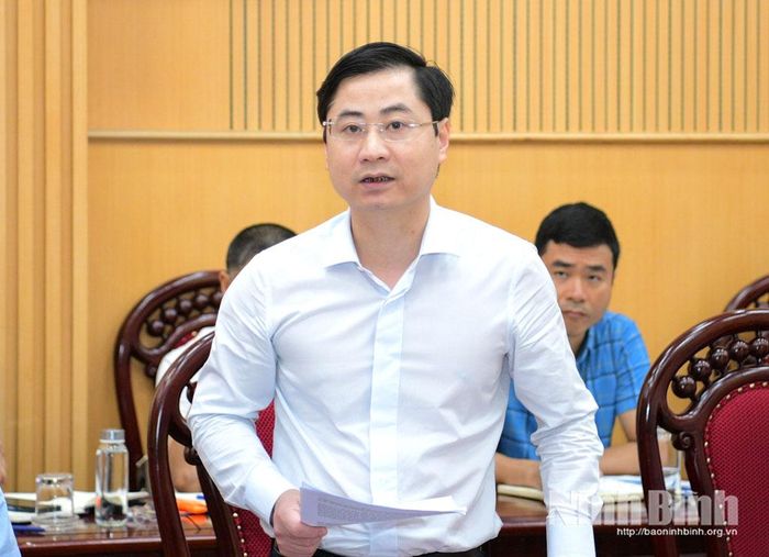 Lãnh đạo Sở Tài chính phát biểu tại hội nghị.
