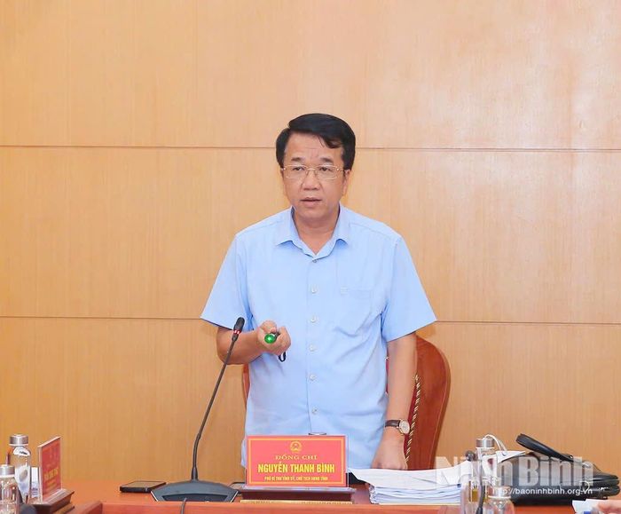 Đồng chí Nguyễn Thanh Bình, Phó Bí thư Tỉnh ủy, Chủ tịch UBND tỉnh phát biểu kết luận Hội nghị.