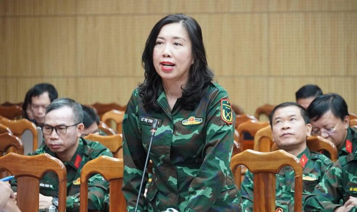 Đại biểu phát biểu thảo luận tại buổi tọa đàm - Ảnh: Q.V