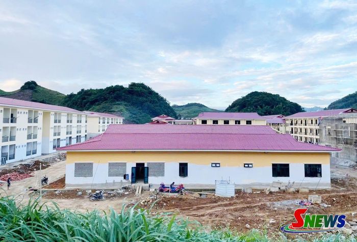 Dự án Trường Nội trú liên cấp Tiểu học - THCS Yên Sơn đang bước vào giai đoạn hoàn thiện các hạng mục.