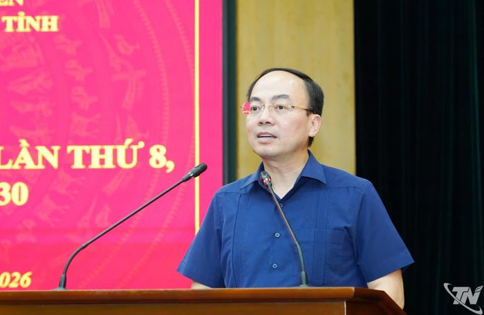 Đồng chí Nguyễn Đăng Bình phát biểu kết luận Hội nghị.