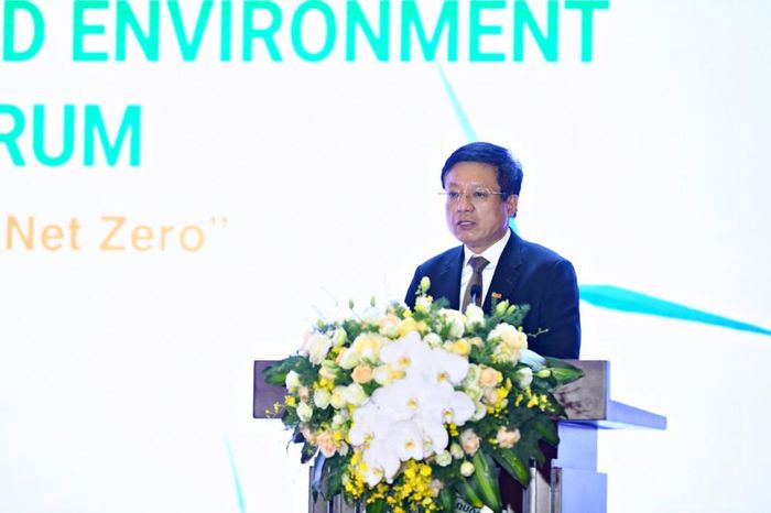 Ông Hồ Sỹ Hùng, Bí thư Đảng ủy, Chủ tịch VCCI phát biểu tại Diễn đàn.