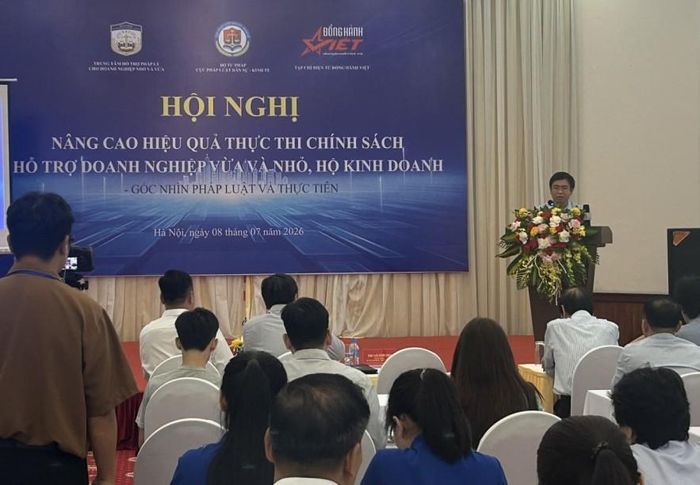 Ông Cao Đăng Vinh - Phó Cục trưởng Cục Pháp luật dân sự - kinh tế phát biểu tại sự kiện. Ảnh: Hải Anh