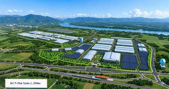 Khu công nghiệp Phú Xuân 1 có quy mô 200 ha, với tổng mức đầu tư 2.185 tỷ đồng. Ảnh: laocai.gov.vn