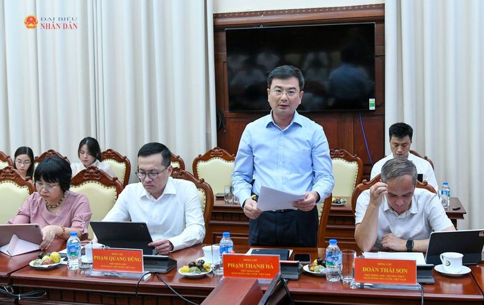 Phó Thống đốc Ngân hàng Nhà nước Việt Nam Phạm Thanh Hà phát biểu