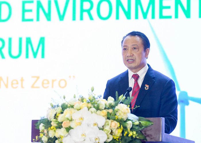 Phó Chủ tịch VCCI Nguyễn Quang Vinh phát biểu khai mạc. Ảnh: Vũ Quang