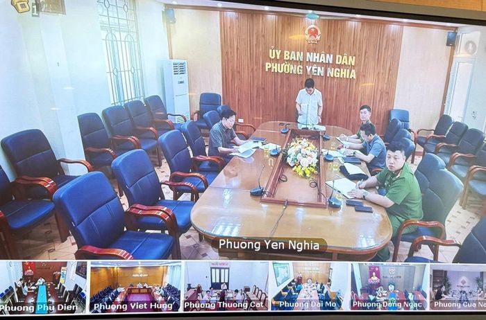 Các địa phương báo cáo tại cuộc họp. Ảnh: H.Ly
