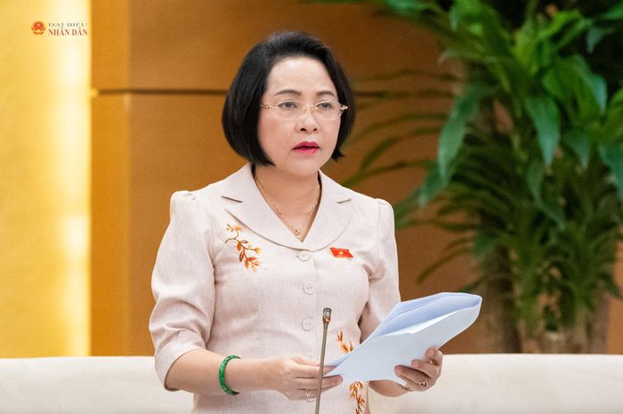 Phó Chủ tịch Quốc hội Nguyễn Thị Thanh điều hành phiên thảo luận