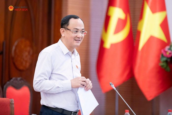 ĐBQH hoạt động chuyên trách tại Ủy ban Khoa học, Công nghệ và Môi trường Nguyễn Ngọc Sơn phát biểu