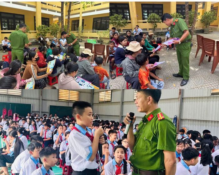 Công an TP Huế tuyên truyền pháp luật đến người dân, học sinh ở các xã biên giới A Lưới.