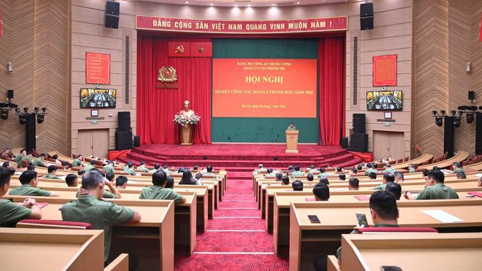 Hội nghị sơ kết công tác Đảng 6 tháng đầu năm 2026 của Đảng ủy Văn phòng Bộ Công an.