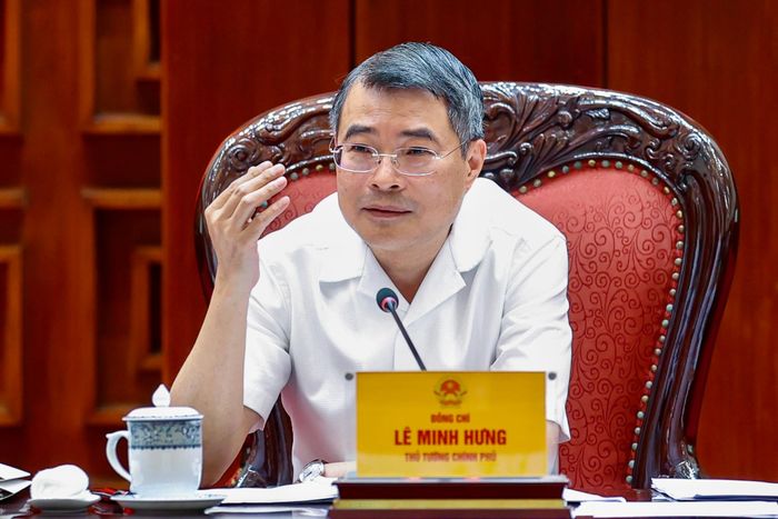 Thủ tướng Lê Minh Hưng phát biểu chỉ đạo tại phiên họp. (Ảnh: VGP)