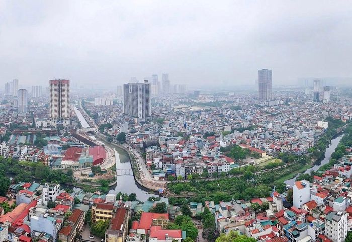 Kênh La Khê nhìn từ trên cao. Ảnh: CTV.