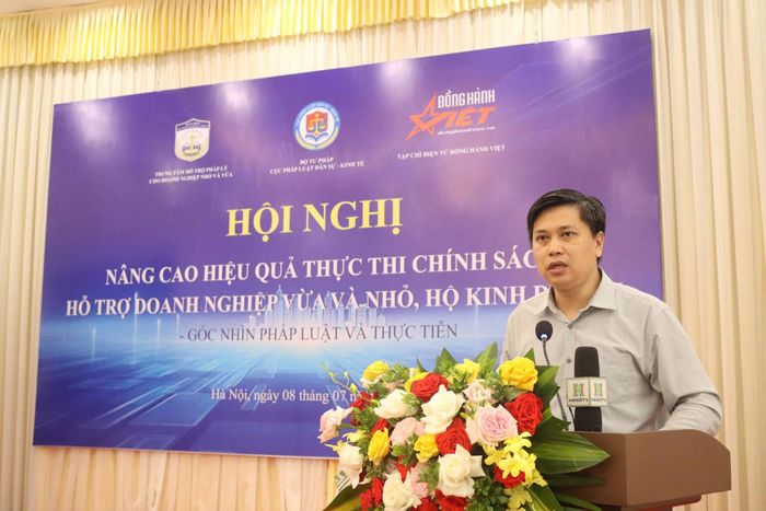 Ông Trần Minh Sơn cho rằng, hoạt động hỗ trợ pháp lý cần được chuyển mạnh sang tư duy phục vụ. Ảnh: PV