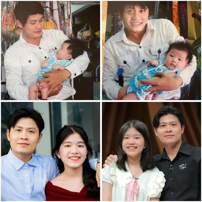 Nhạc sĩ Nguyễn Văn Chung đồng hành cùng con gái từ khi con còn bé.