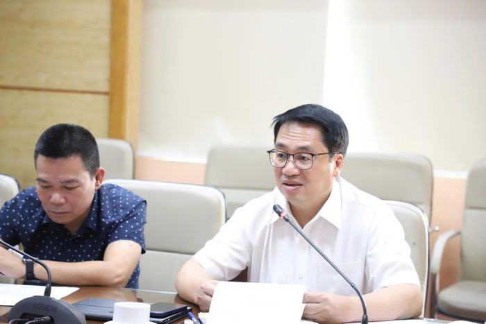 Phó Cục trưởng Cục An toàn thực phẩm Bùi Đức Lập phát biểu.