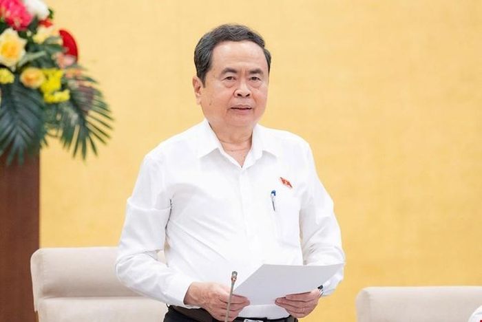 Chủ tịch Quốc hội Trần Thanh Mẫn phát biểu khai mạc phiên họp.