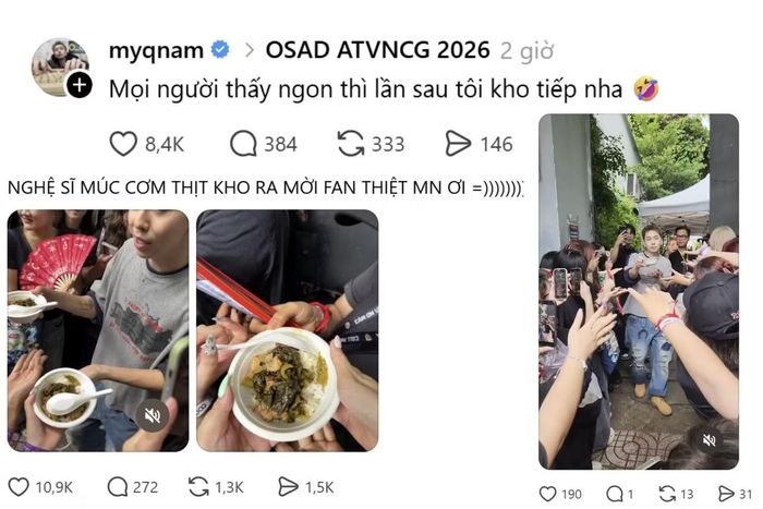 "Mỹ nam" OSAD tuyên bố fan "thấy ngon" thì lần sau sẽ kho tiếp.