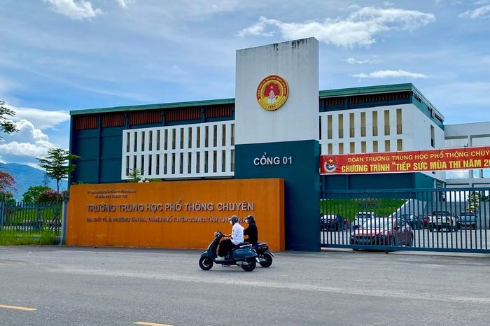  Trường THPT chuyên Tuyên Quang. Ảnh: Ngọc Bích. 