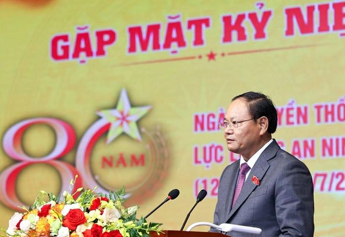 Bí thư Tỉnh ủy Lai Châu Lê Minh Ngân phát biểu tại buổi lễ