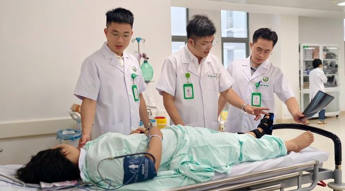 Người bệnh bị tai nạn và được cấp cứu kịp thời