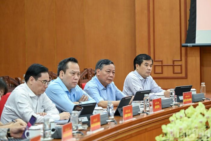 Các đại biểu dự Hội nghị sơ kết công tác chuyển đổi số trong các cơ quan Đảng 6 tháng đầu năm, triển khai nhiệm vụ 6 tháng cuối năm 2026. (Ảnh: DUY LINH)