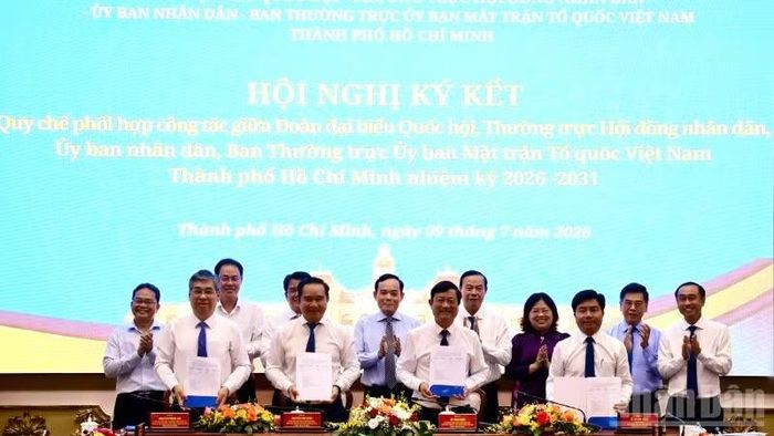 Các cơ quan thực hiện nghi thức ký kết Quy chế phối hợp.