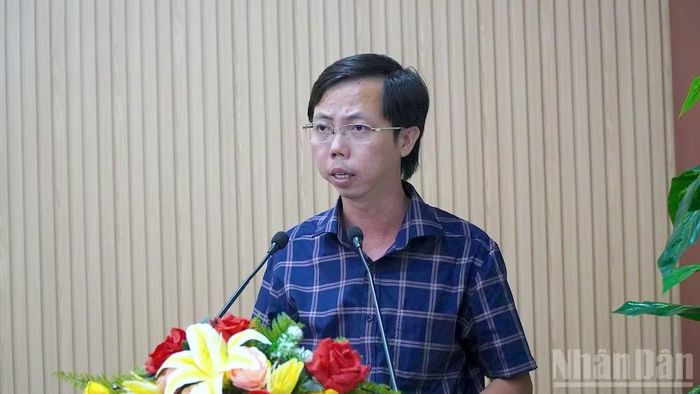 Phó Giám đốc Sở Văn hóa, Thể thao và Du lịch tỉnh Cà Mau Lý Vỹ Triều Dương công bố thông tin về chuỗi sự kiện lớn sắp diễn ra tại Cà Mau.
