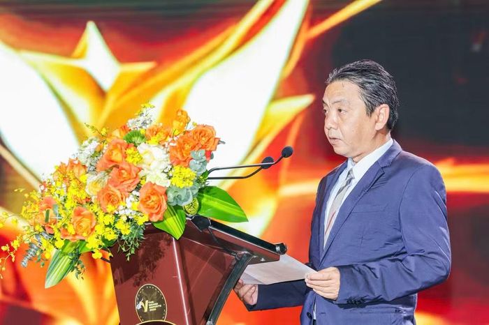 Thứ trưởng Văn hóa, Thể thao và Du lịch Hoàng Đạo Cương phát biểu tại lễ khai mạc