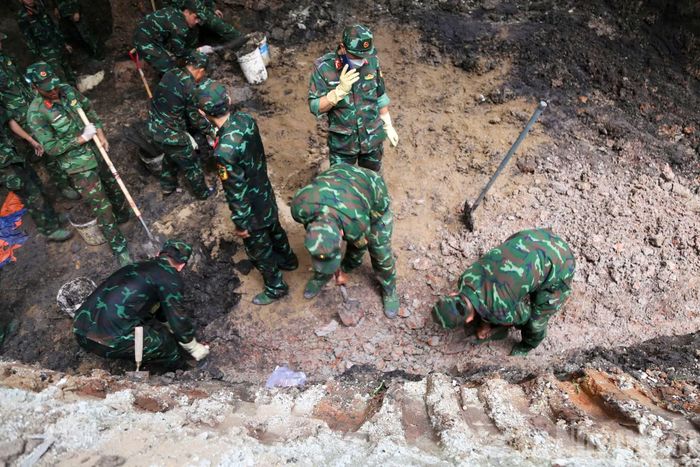 Hố khai quật ở Công viên Lê Thị Riêng, Thành phố Hồ Chí Minh được mở rộng thêm khoảng 25m².