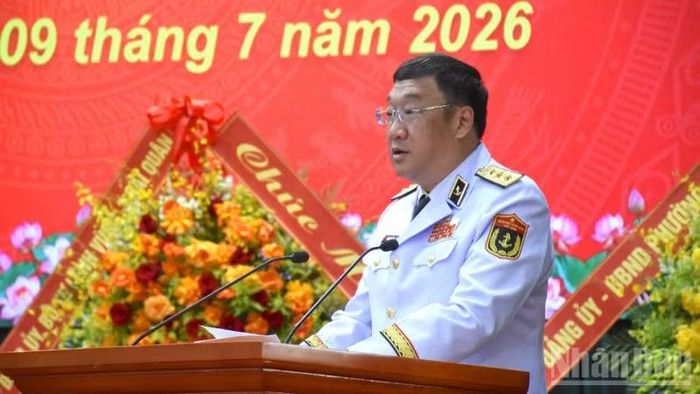 Thứ trưởng Quốc phòng Phạm Hoài Nam phát biểu tại buổi lễ.