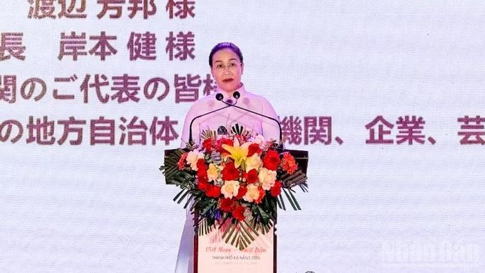 Phó Chủ tịch Ủy ban nhân dân thành phố Đà Nẵng Nguyễn Thị Anh Thi phát biểu khai mạc.