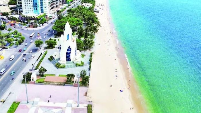 Một góc Nha Trang nhìn từ trên cao.