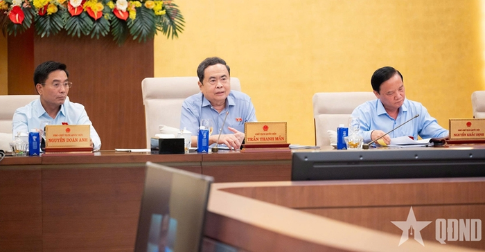 Chủ tịch Quốc hội Trần Thanh Mẫn chủ trì phiên họp.