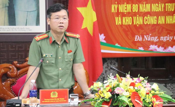 Thượng tá Nguyễn Kim Trung phát biểu chỉ đạo tại hội nghị