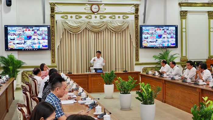  Toàn cảnh buổi làm việc (Ảnh: HOÀNG HÙNG) 
