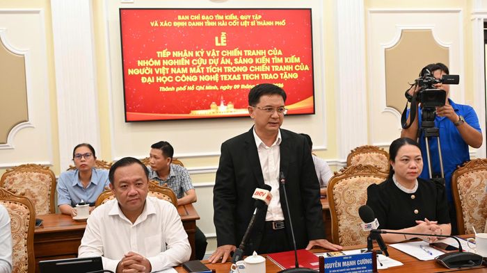  Phó Chủ tịch UBND TPHCM Nguyễn Mạnh Cường phát biểu. Ảnh: MẠNH THẮNG 