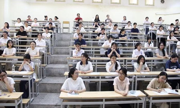 Thí sinh dự thi đánh giá năng lực năm 2026 của Trường Đại học Sư phạm Hà Nội.
