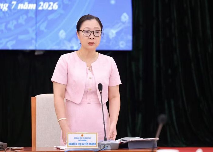 Thứ trưởng Nguyễn Thị Quyên Thanh phát biểu tại Hội nghị. Ảnh: Nguyễn Mạnh