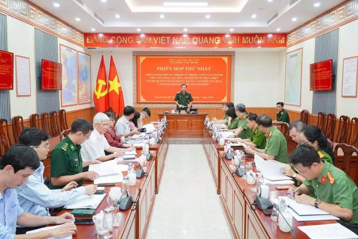 Toàn cảnh phiên họp thứ nhất của Tổ Công tác số 5 - Ban Chỉ đạo 26 TPHCM.