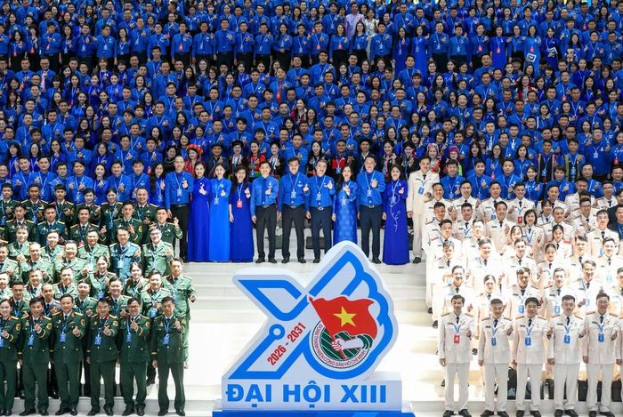 Các đại biểu tại Đại hội Đoàn toàn quốc lần thứ XIII.